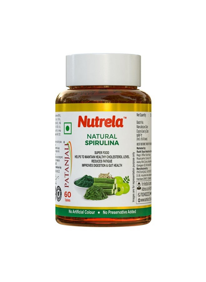 Nutrela Nutrition Spirulina Tablets | High-Protein Superfood | Rich in Vitamins, Minerals & Antioxidants | Boosts Immunity & Energy | Gluten-Free & GMO-Free | Vegan-Friendly - Image 1