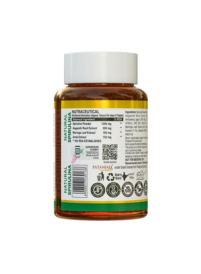Nutrela Nutrition Spirulina Tablets | High-Protein Superfood | Rich in Vitamins, Minerals & Antioxidants | Boosts Immunity & Energy | Gluten-Free & GMO-Free | Vegan-Friendly - Image 4