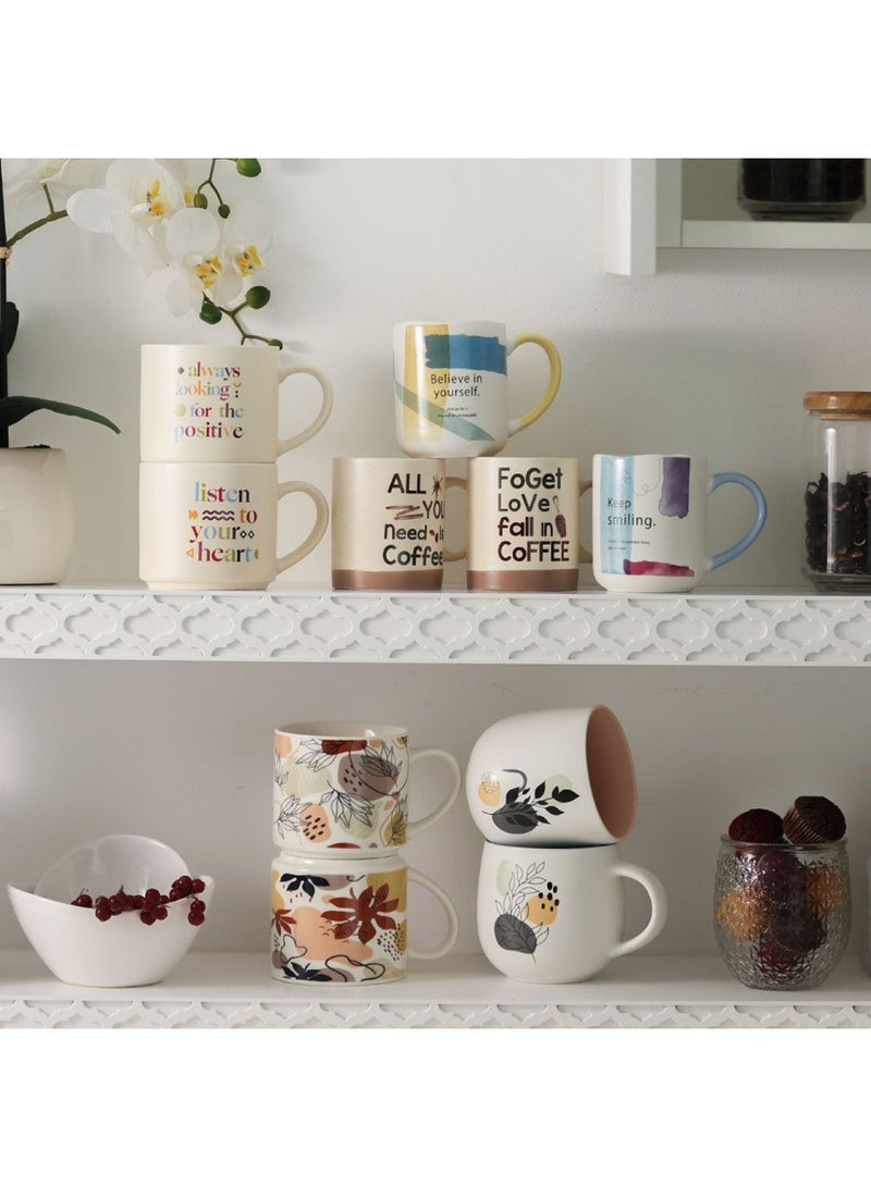 دانوب هوم طقم أكواب دانوب الأساسي من البورسلين الجديد قطعتين وردي وأزرق ٦٤٥ مل - Image 4