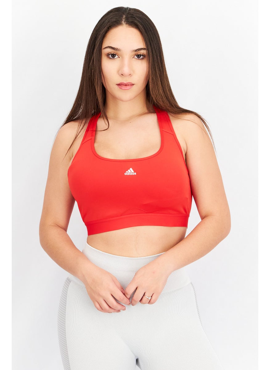 Adidas Women Non Padded Training Sports Bra, Red  - Image 1