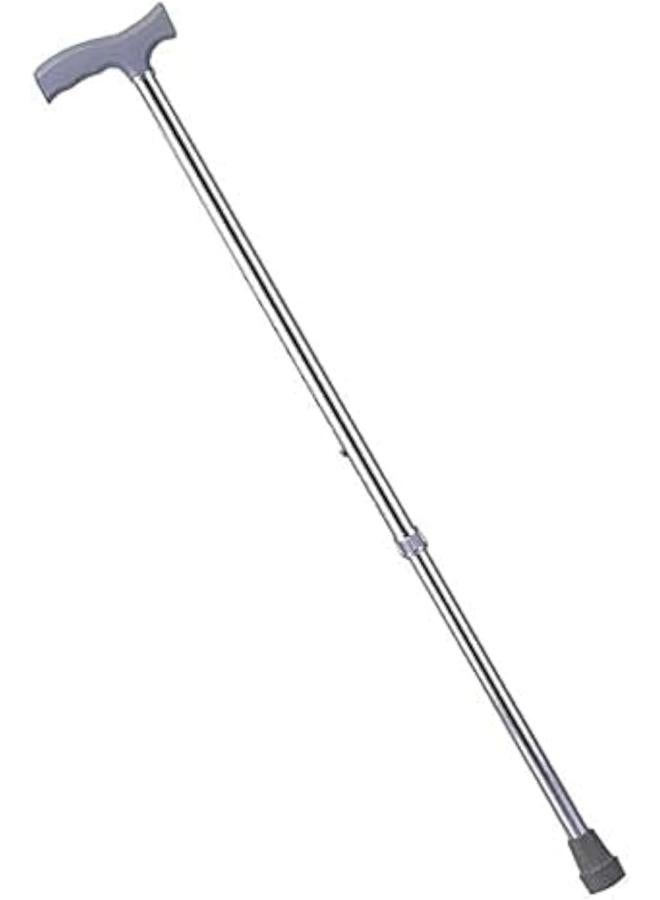 King Walking Cane with Metal Frame and Plastic Handle multi coloured