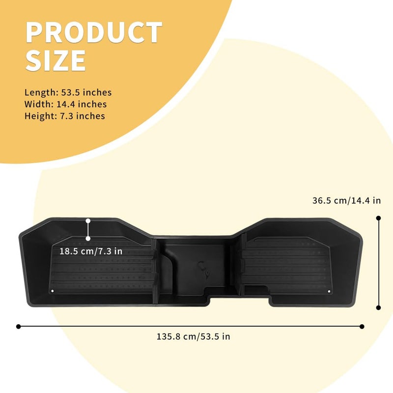 MAXDOM LLC MAXDOM Under Seat Storage Fit for (2007-2018) Chevy Silverado 1500/GMC Sierra 1500 (2007-2019) 2500HD 3500HD Crew Cab Rear Underseat Organizer Box - Image 4