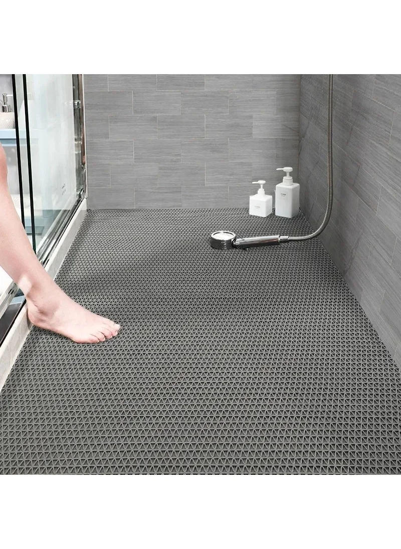 الستايل Bathroom Shower Pool New Honeycomb Mat Non-Slip PVC Mat / Width: 90 cm x 90 cm PETEK1796