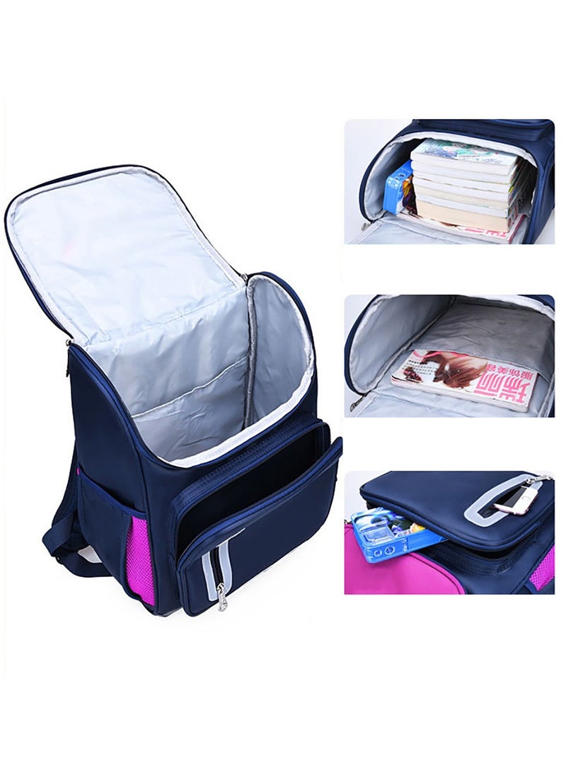 Eazy Kids Ergonomic School Bag-Pink  - Image 4
