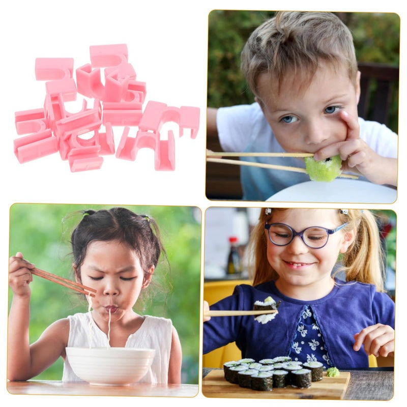 Reusable Chopstick Helper Clips 10 Pack Non Slip Training Aid For Beginners - Image 5