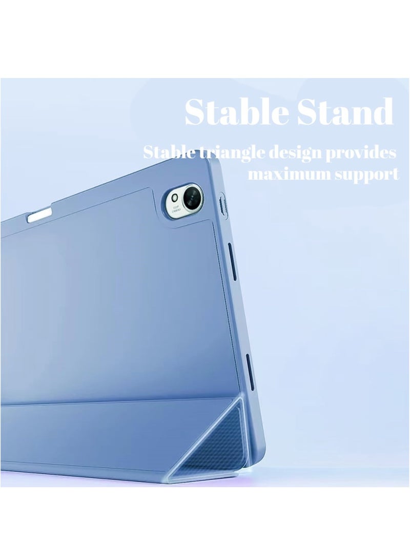 Fankalo Tablet Case for Huawei MatePad 11.5S 2025/2024 with Pen Holder, Soft TPU Tri-Fold Stand Protective Tablet Cover, Support Pen Charging, Auto Wake/Sleep (Purple) - Image 4