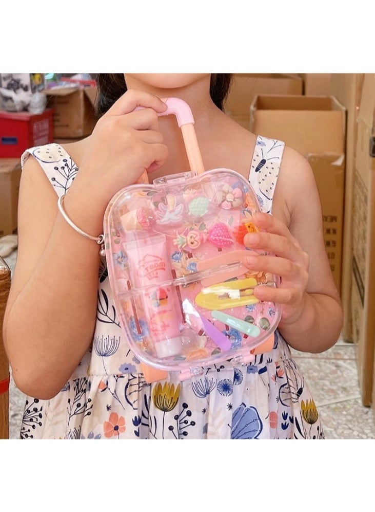 صندوق مجوهرات على شكل دبوس شعر للأميرات الصغيرات صندوق لعبة على شكل عربة صندوق لعبة على شكل منزل صندوق كن - Image 5