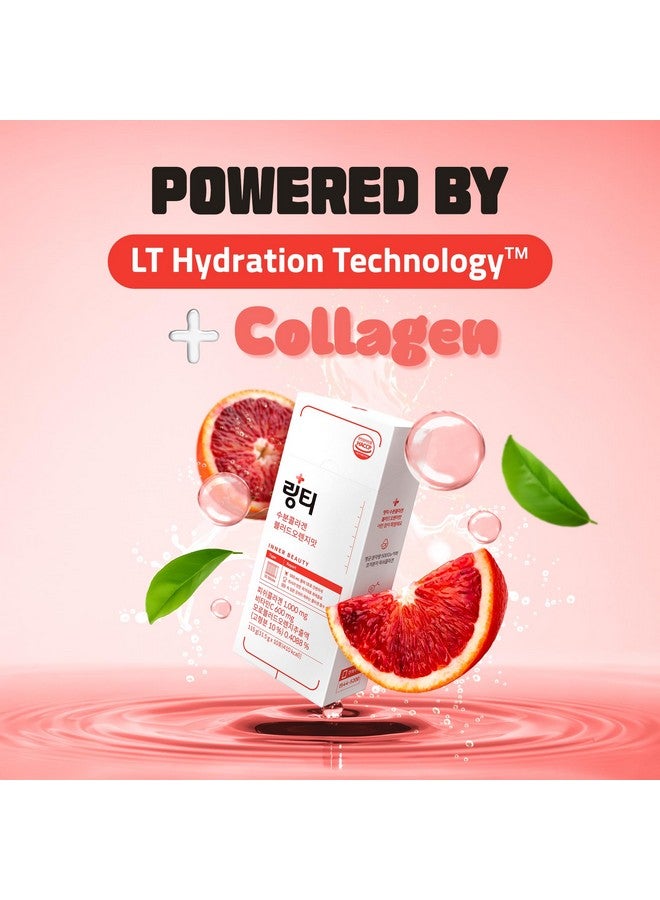 LINGTEA Doctor Developed Hydration Aqua Collagen Drink Mix -Blood Orange Flavor | 1,000mg Ultra-Micro Collagen | Maximum Absorption | Rapid Hydration | Vitamin C | Anti-Aging | Skin Health | 10 Count - Image 4