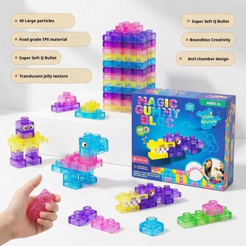 Kids Jelly Building Blocks - Image 1