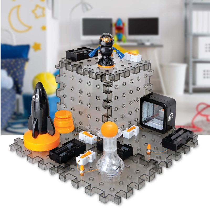 Discovery #MINDBLOWN Action Circuitry Electronic Experiment STEM Set, Build-it-Yourself Engineering Toy Kit, Explore the Science of Lights, Sounds & Motion, 6 Experiments, Great Gift for Kids Ages 8 + - Image 5