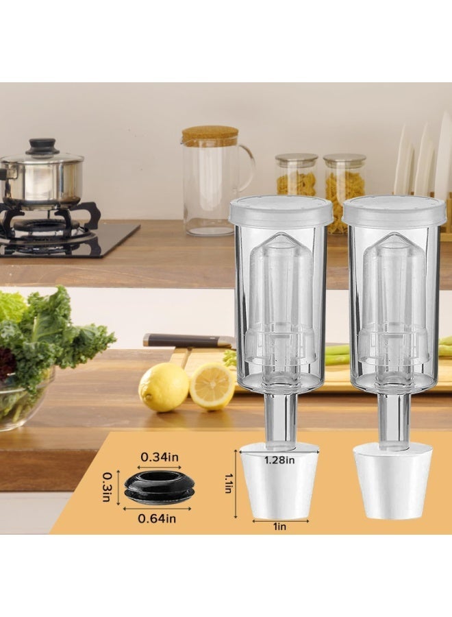 3-Piece Airlock with #6 Stopper and Grommet 3 Pack, Fermentation Airlock Kombucha Kit,Carboy Airlock Transparency Upgraded - Image 5