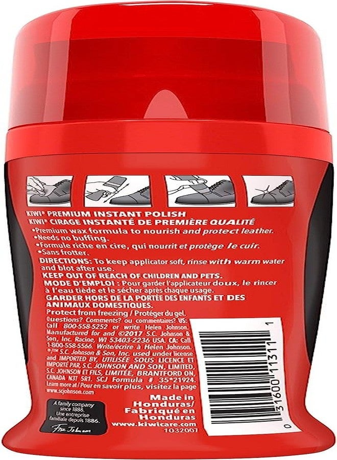 Kiwi Instant Shine & Protect Liquid Shoe Polish, Black, 1 Bottle with Sponge Applicator, 2.5 oz, Pack of 1 - Image 2