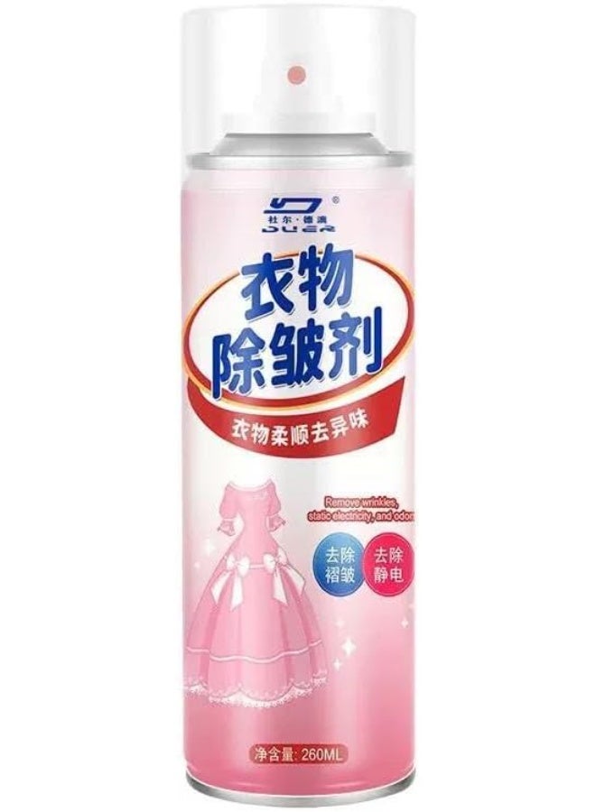 zoba 260ml Wrinkle Remover Spray for Clothes – Instantly softens fabrics and removes wrinkles and unpleasant odors. Its effective formula restores clothes to their elegant appearance without ironing – suitable for travel and everyday use. - Image 1