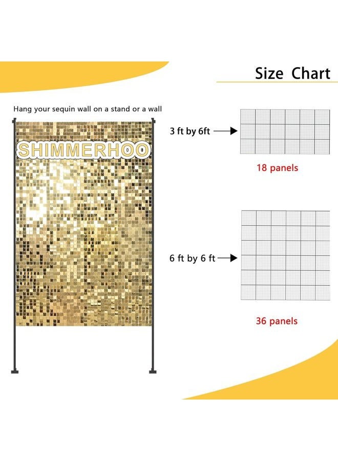 shimmerhoo SHIMMERHOO White Shimmer Wall Backdrop Panels Square Sequin Shimmer Backdrop, Wall Decor for Birthday, Anniversary Wedding Decoration (White, 6ft x 6ft)  - Image 4