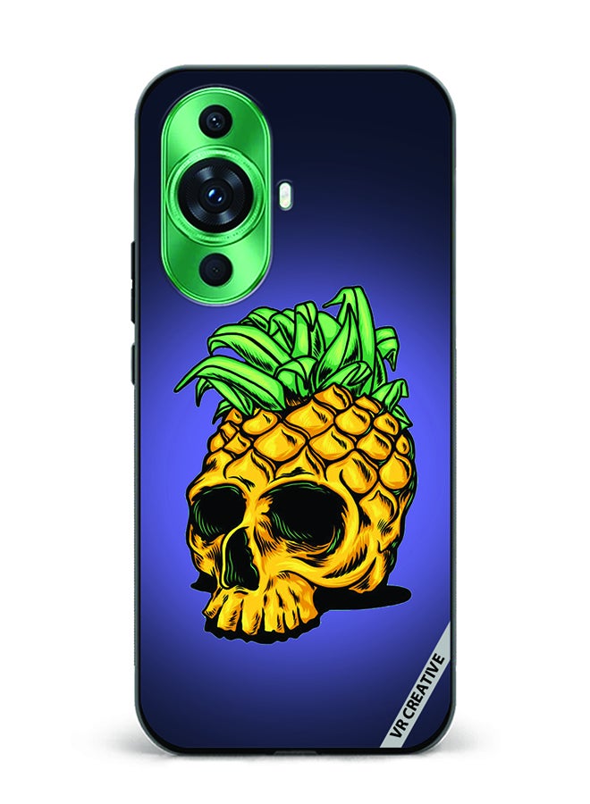 VR CREATIVE Protective Case Cover For Huawei nova 11 Pro Pineapple Skull Design Multicolour - Image 1