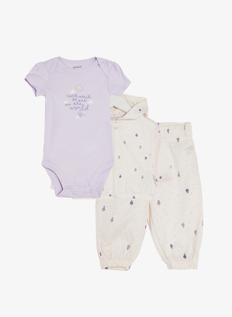 كارترز طقم كارديجان للأطفال حديثي الولادة من  قطع - Image 1