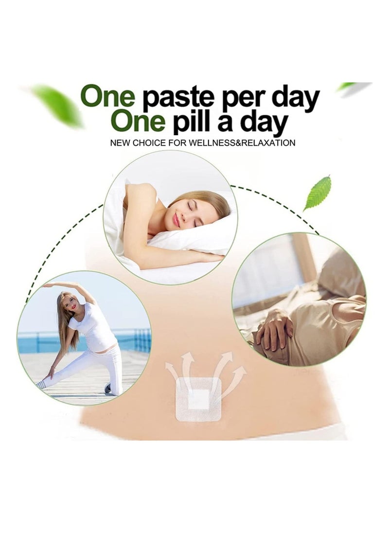 Generic - Belly Sticker Natural Wormwood Navel Patch for Women and Men Moxibustion Belly Button Patch Herbal Abdomen Waist Belly Patch - Image 1