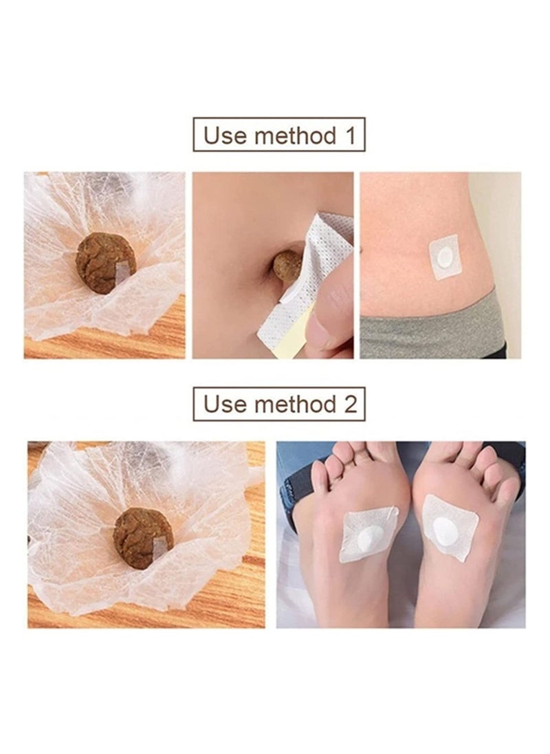 Generic - Belly Sticker Natural Wormwood Navel Patch for Women and Men Moxibustion Belly Button Patch Herbal Abdomen Waist Belly Patch - Image 1