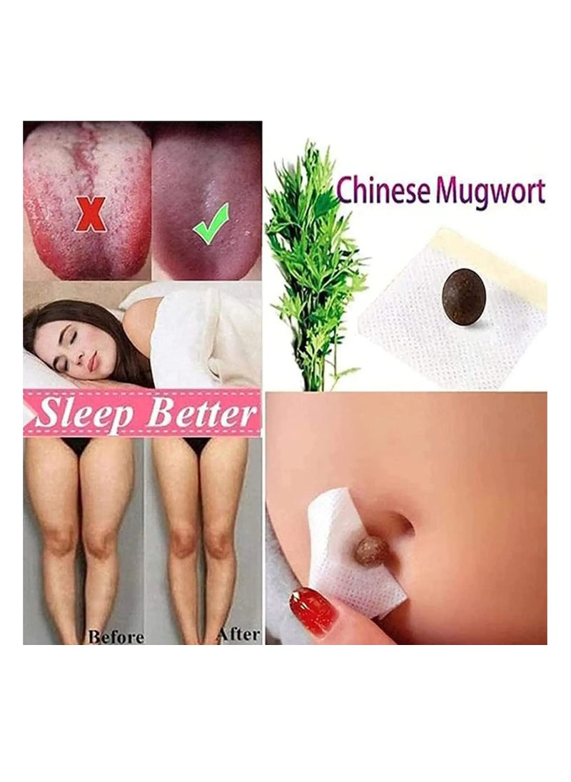 Generic - Belly Sticker Natural Wormwood Navel Patch for Women and Men Moxibustion Belly Button Patch Herbal Abdomen Waist Belly Patch - Image 1