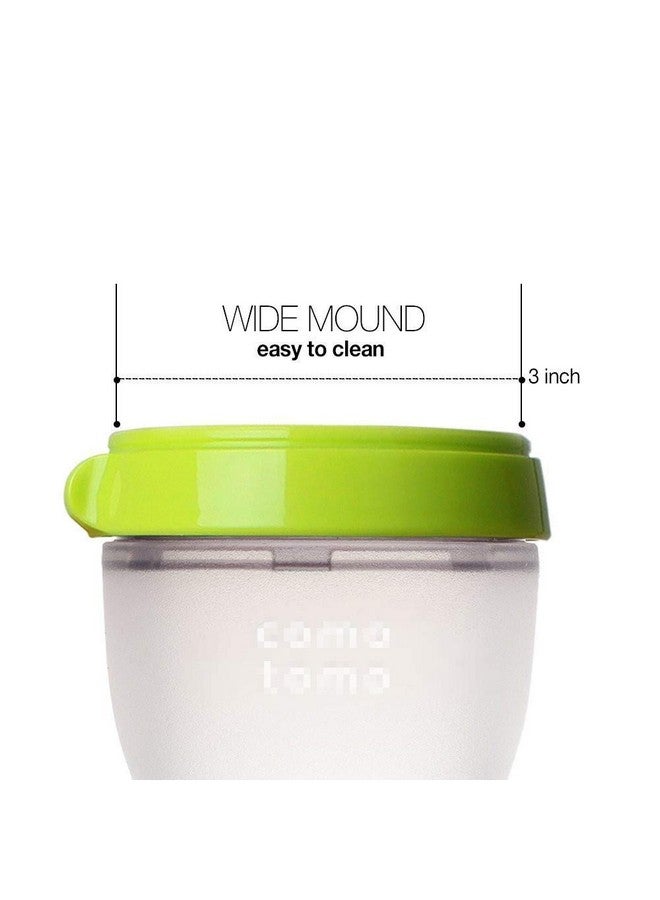 ROMIRUS Bottle Collars Rings Replacement For Comotomo Baby Feeding Bottles 4 Count (Pink) - Image 3