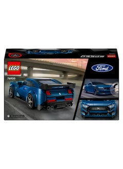 LEGO Speed Champions Ford Mustang Dark Horse Sports Car Toy Vehicle for 9 Plus Year Old Boys & Girls, Buildable Model Set with Driver Minifigure, Kids' Bedroom Decoration, Birthday Gift Idea 76920 (344 pieces)  - Image 3
