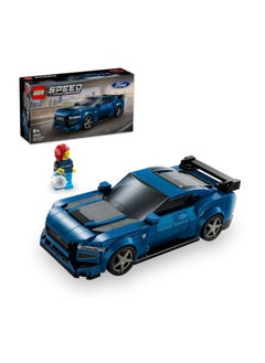 LEGO Speed Champions Ford Mustang Dark Horse Sports Car Toy Vehicle for 9 Plus Year Old Boys & Girls, Buildable Model Set with Driver Minifigure, Kids' Bedroom Decoration, Birthday Gift Idea 76920 (344 pieces)  - Image 1