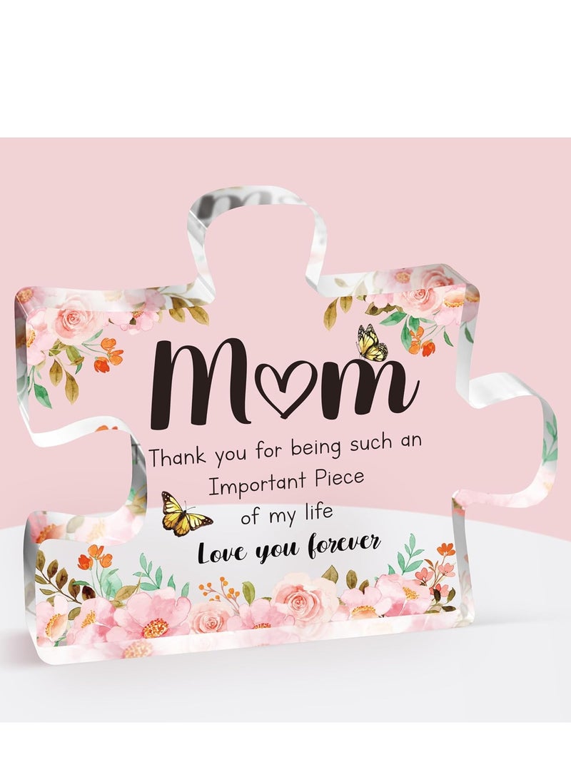 Gifts for Mom, Delicate Mom Birthday Gifts from Daughter Son, Engraved Acrylic Block Puzzle Piece 3.9 x 3.3 inch, Mothers Day Birthday Gifts for Mom, 1 Pcs - pzsku/Z1338E9490763A1B5FCCFZ/45/_/1714122120/79a635b1-275c-4866-9309-498e37de1622