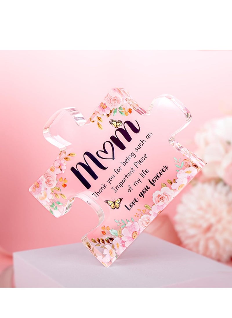 Gifts for Mom, Delicate Mom Birthday Gifts from Daughter Son, Engraved Acrylic Block Puzzle Piece 3.9 x 3.3 inch, Mothers Day Birthday Gifts for Mom, 1 Pcs - pzsku/Z1338E9490763A1B5FCCFZ/45/_/1714122122/ed5afda4-3936-4fe6-8d94-e56da1499494