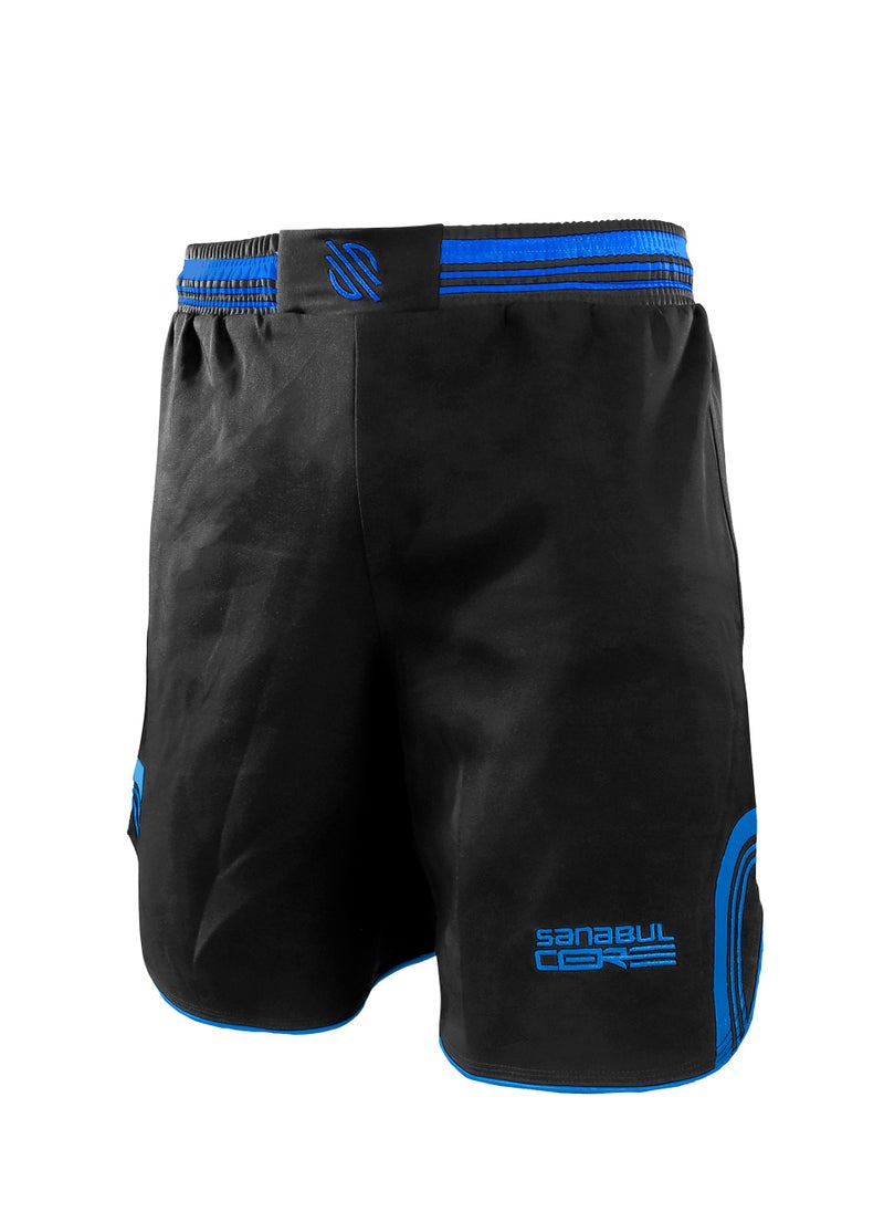 Sanabul  Sanabul Core MMA Shorts for Men, Boxing No Gi Jiu Jitsu Grappling BJJ Shorts BLACK SMALL  - Image 1