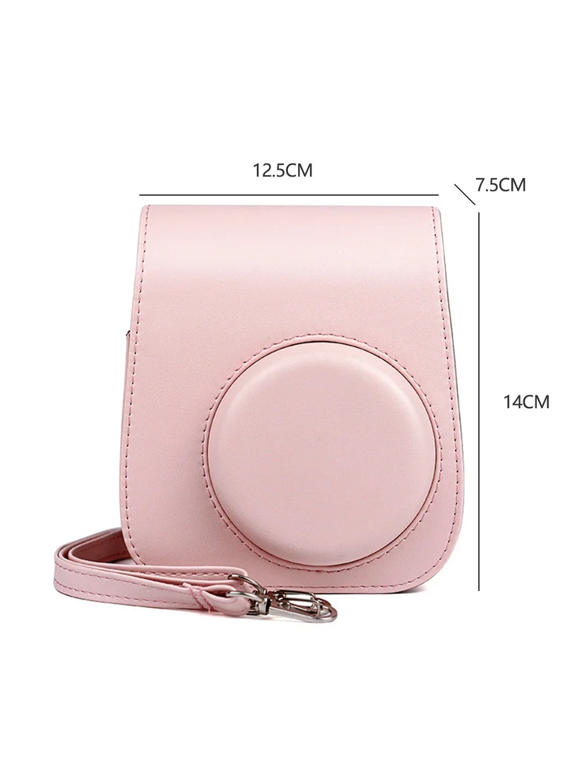 Sharpdo Portable Instant Camera Case, Compatible with Fujifilm Instax Mini 11 Instant Camera, with Accessory Pouch and Adjustable Shoulder Strap