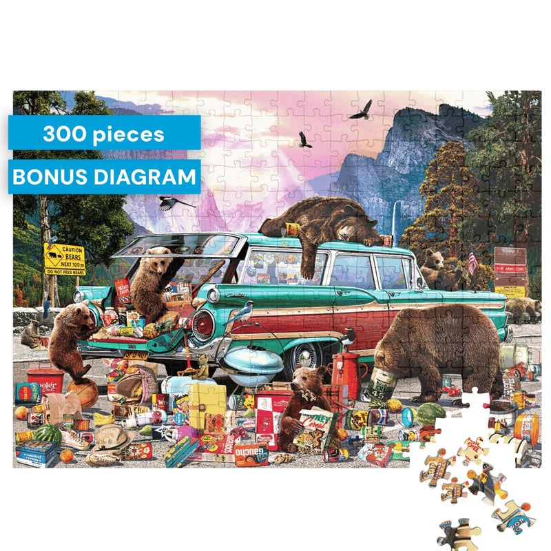 Buffalo Games - Garry Walton - Yosemite Picnic - 300 Piece Jigsaw Puzzle for Adults - Challenging Puzzle Perfect for Game Nights - Finished Puzzle Size is 21.25 x 15.00 - Image 3