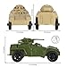 Tim Mee Toy TimMee Recon Patrol Armored Cars OD Green Tan Plastic Army Men Scout Vehicles - Image 4