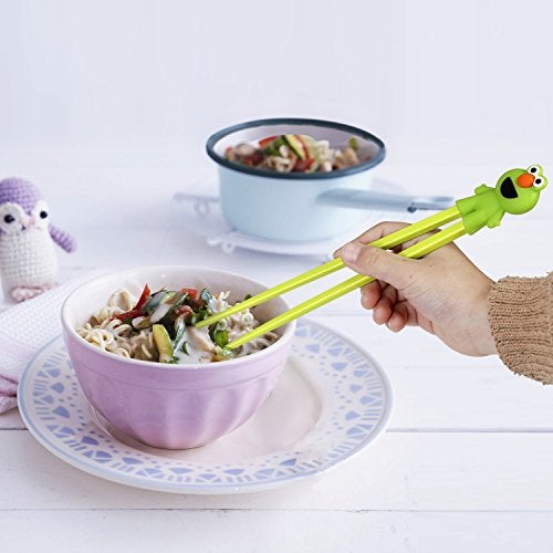 SINGARE Training chopsticks for kids adults and beginners - 5 Pairs chopstick set with attachable learning chopstick helper - right or left handed - Image 3