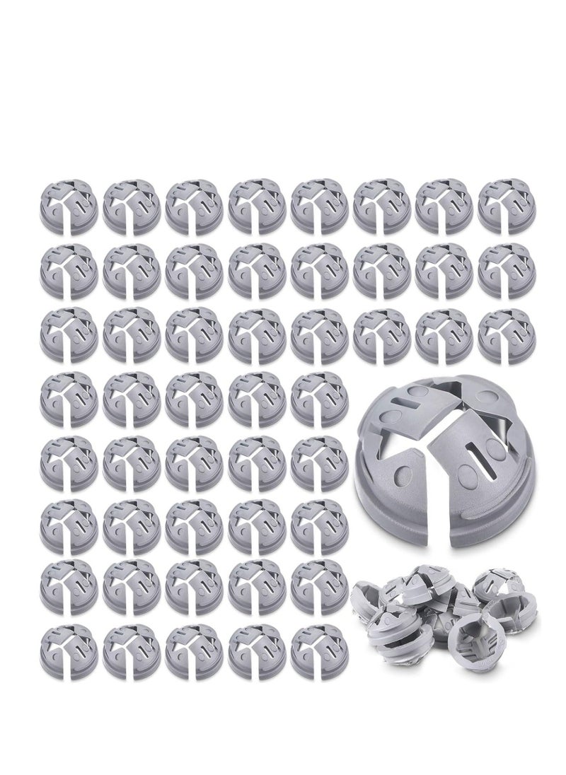 Generic Cable Connector Electrical Boxes, 100Unit 24mm Push in Wire Connectors, Conduits & Fittings Connector Junction Box Connector, Non-Metallic Push-Fit Bulk Connectors Gray, for Fits Knockout Hole  - Image 1