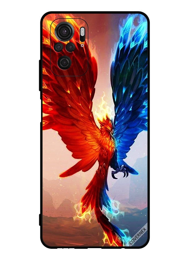 Covernex Protective Case Cover For Xiaomi Redmi Note 10S 4g Fire And Water Eagle Wallpaper - Image 1