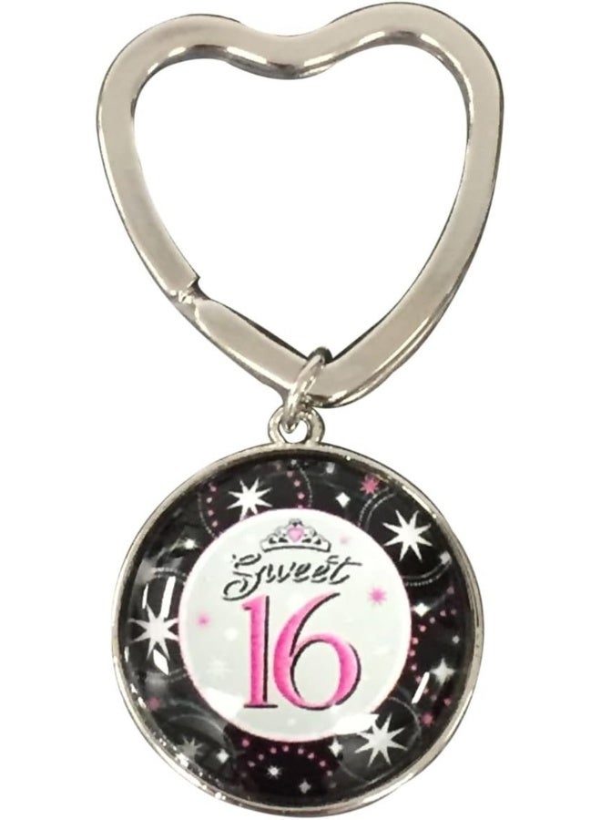 Infinity Collection Sweet 16 Keychain - Sweet Sixteen Gift for Girls - Image 1