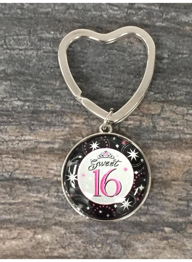 Infinity Collection Sweet 16 Keychain - Sweet Sixteen Gift for Girls - Image 2