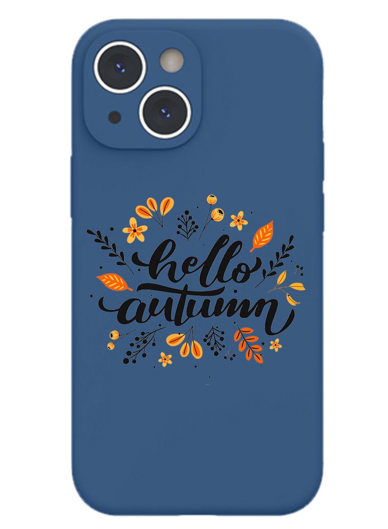 Theodor Protective Slim Fit Case Liquid Silicone Cover with Full Body Protection Anti-Scratch Shockproof Case For iPhone 15 Blue  - Hello Camel - Image 1