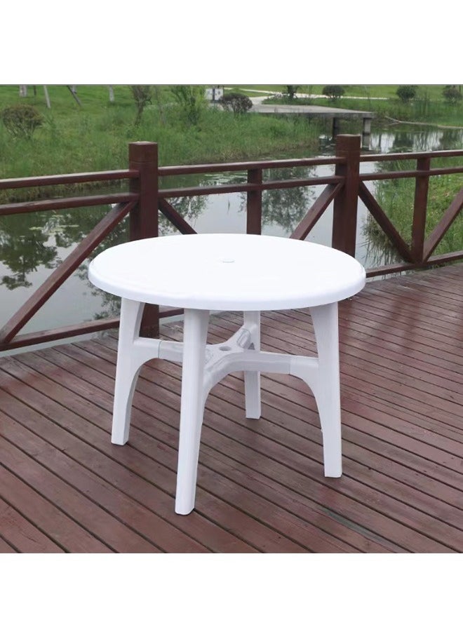 JCB CHIC Furniture Outdoor Chat Conversation Table ,Round Plastic Table,Camping Table, Outdoor Picnic Table for Wedding, Party, BBQ, Garden, Patio( 1table )  - Image 1