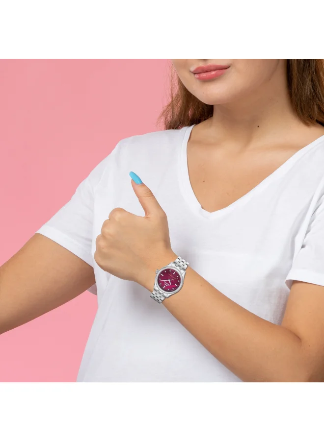 Slazenger Red MOP Women's METAL Analog Watch SL.9.2528.3.09 - 32 mm for Women | Best Price UAE