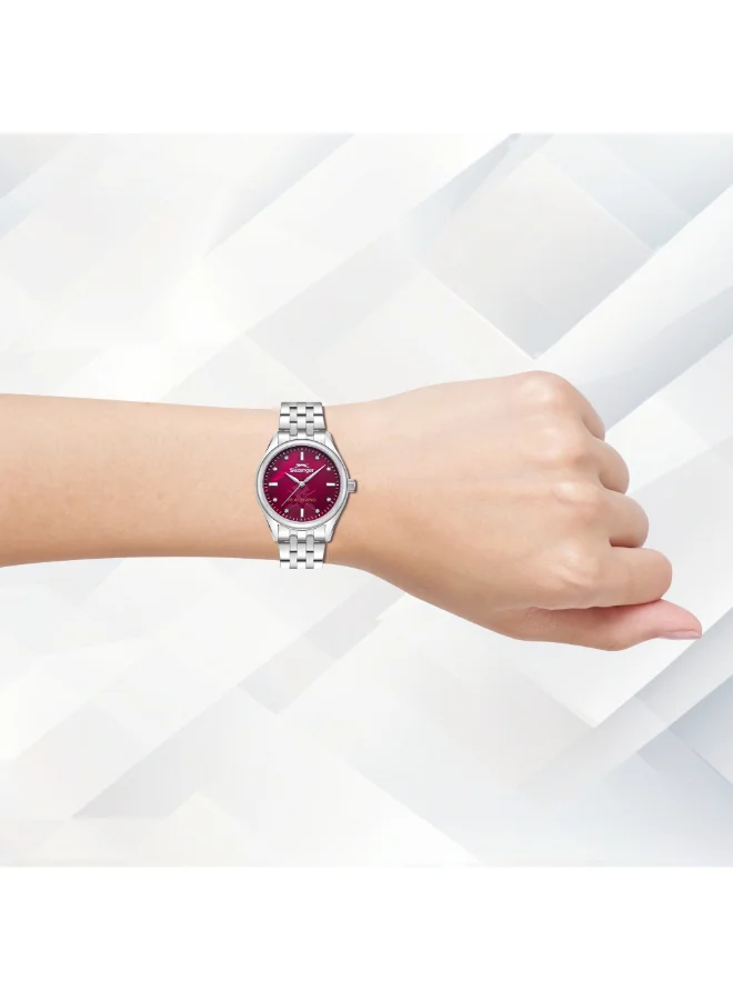 Slazenger Red MOP Women's METAL Analog Watch SL.9.2528.3.09 - 32 mm for Women | Best Price UAE
