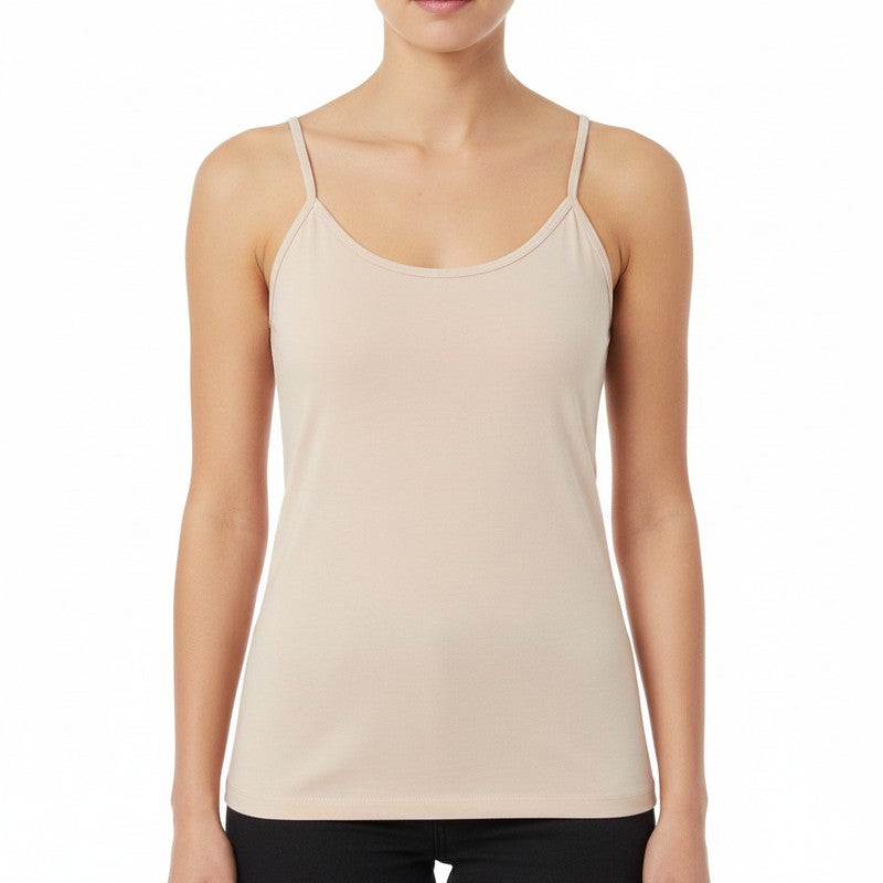 JOANNA Women Camisole Spaghetti Strap Scoop Neck Slim Fit Innerwear Apparel - Image 1