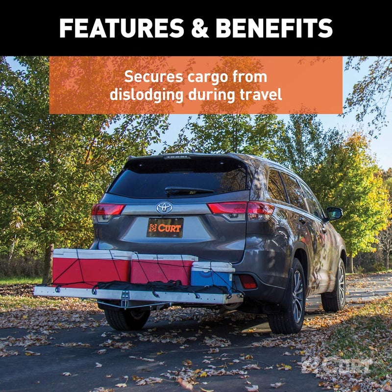 CURT 43 x 24-Inch Elastic Cargo Net with Hooks - Image 4