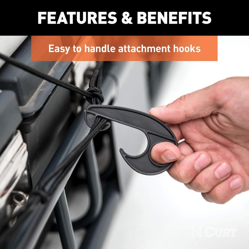 CURT 43 x 24-Inch Elastic Cargo Net with Hooks - Image 5