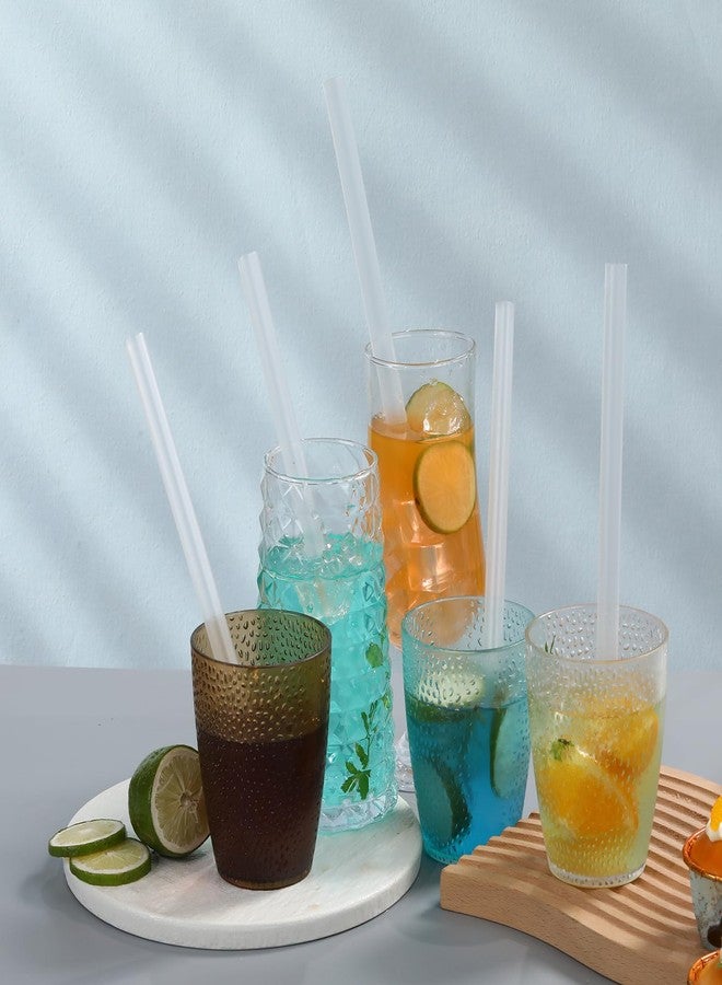 YAOSHENG 100 Pcs Multi Colors Jumbo Smoothie Boba Straws,Plastic Milkshake Disposable Wide-mouthed Large Individually Wrapped Straws(0.52" Wide X 8.27" Long) (transparent, 0.52" Wide X 9.06" Long) - Image 4