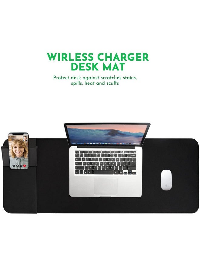 WeYingLe Wireless Charging Mouse Pad 15W Fast Charging With Foldable Phone Holder Gaming Mouse Pad Extra Large Mousepad Base Computer Keyboard Mat For Pc Great As Business Gifts Office Gifts. - Image 5