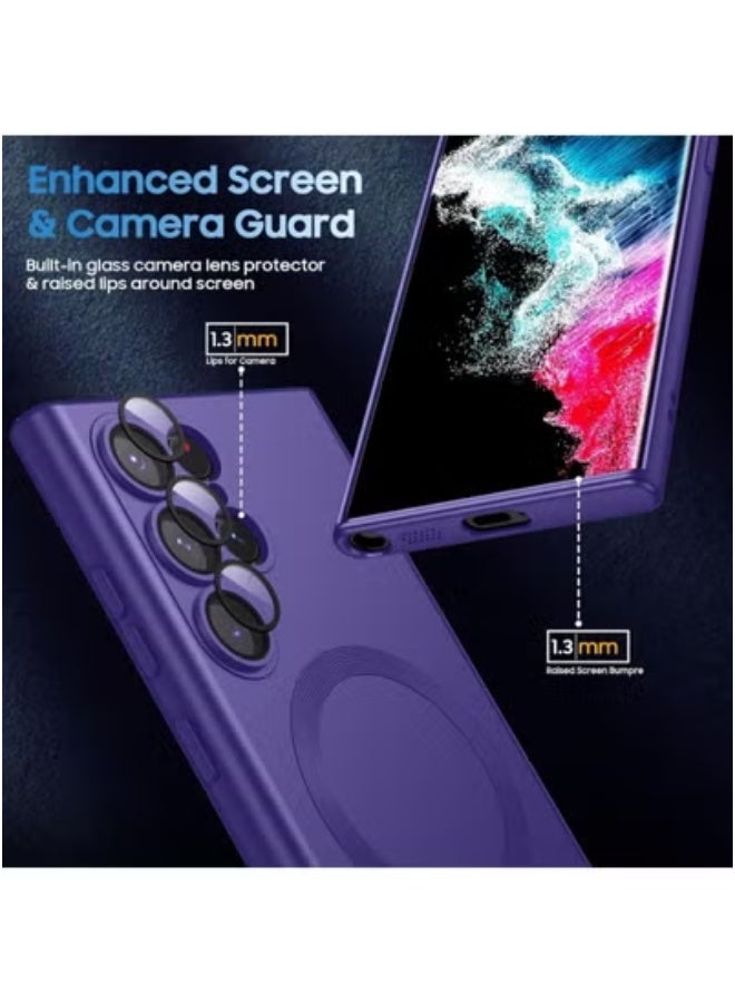 JAJEEK Samsung Galaxy S22 Ultra Case Cover Compatible with MagSafe – Slim Thin Magnetic Protective Case for Samsung Galaxy S22 Ultra 6.8-Inch – Lightweight Shockproof Clear Back Cover with Anti-Scratch Technology – Wireless Charging Friendly with Precise Cutouts for Cameras & Ports - Image 2