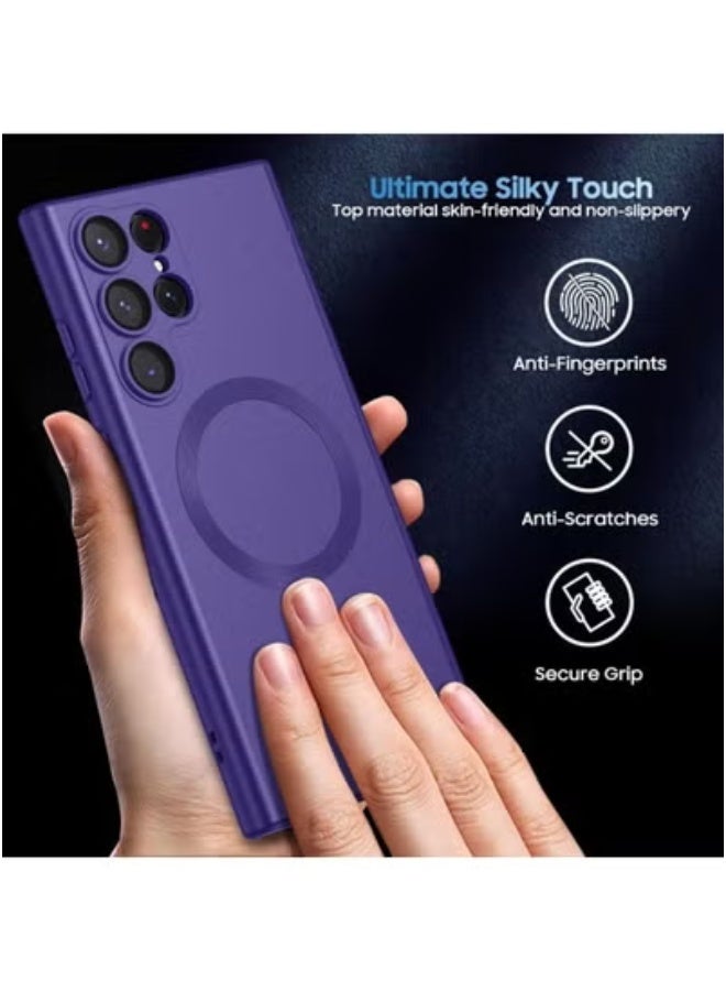 JAJEEK Samsung Galaxy S22 Ultra Case Cover Compatible with MagSafe – Slim Thin Magnetic Protective Case for Samsung Galaxy S22 Ultra 6.8-Inch – Lightweight Shockproof Clear Back Cover with Anti-Scratch Technology – Wireless Charging Friendly with Precise Cutouts for Cameras & Ports - Image 3