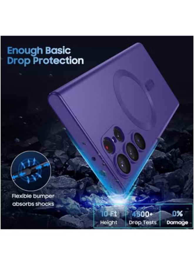 JAJEEK Samsung Galaxy S22 Ultra Case Cover Compatible with MagSafe – Slim Thin Magnetic Protective Case for Samsung Galaxy S22 Ultra 6.8-Inch – Lightweight Shockproof Clear Back Cover with Anti-Scratch Technology – Wireless Charging Friendly with Precise Cutouts for Cameras & Ports - Image 5