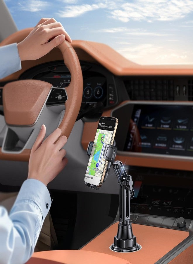 Coolpow Cup Holder Phone Holder for Car【Upgraded Solidest】 360°Adjustable Car Cup Holder Phone Mount for Car Truck Golf Cart Car Mount for iPhone 17 Pro Max 16 15 14 Samsung S25 All 4-7'' Smartphones - Image 5